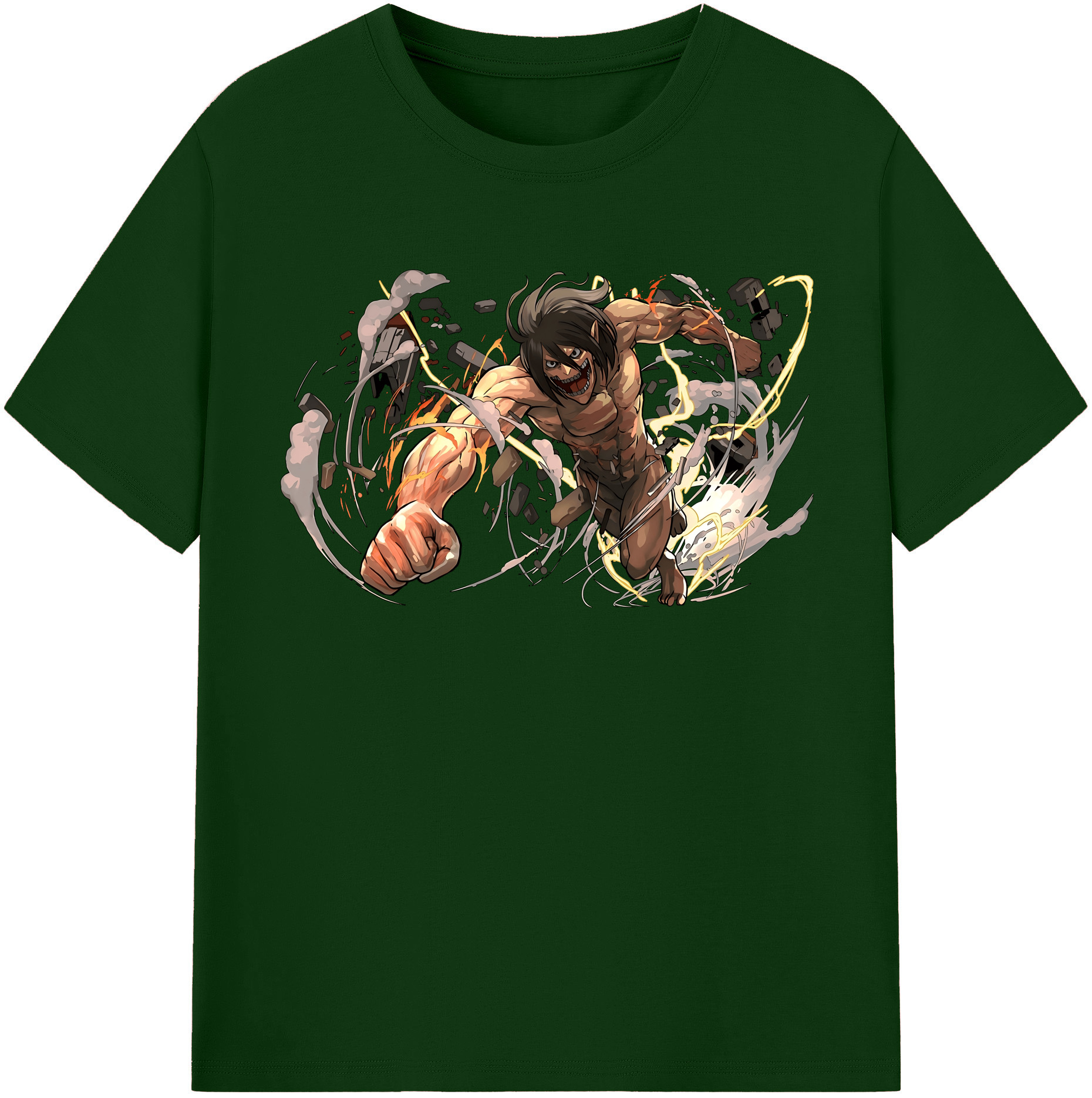 （画像用） 進撃の巨人 Attack on Titan 綿100％半袖Tシャツ（フロントプリント）
